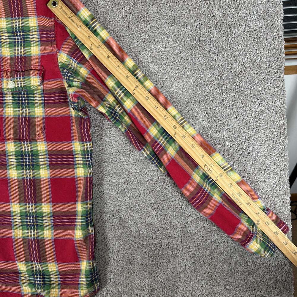 Polo Ralph Shirt Mens M Heavy Twill Flannel Mens M Multicolor Cotton Classic Fit - Picture 8 of 10